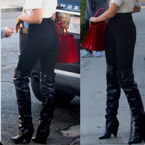 💯Authentic Saint Laurent suede niki boot